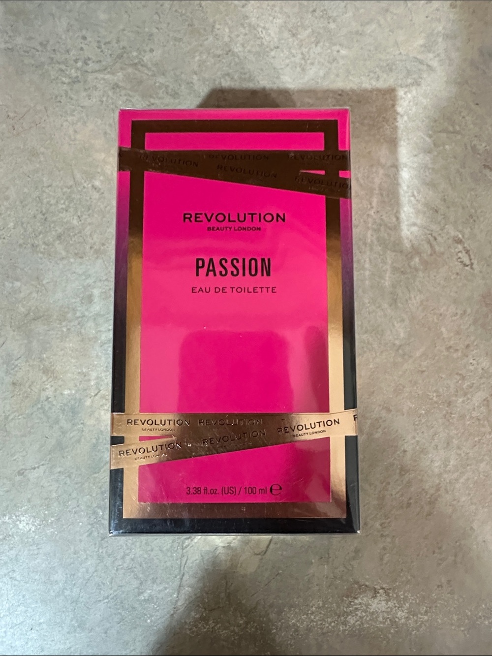 Revolution Passion Eau de Toilette - Hot Pink with Gold Accents